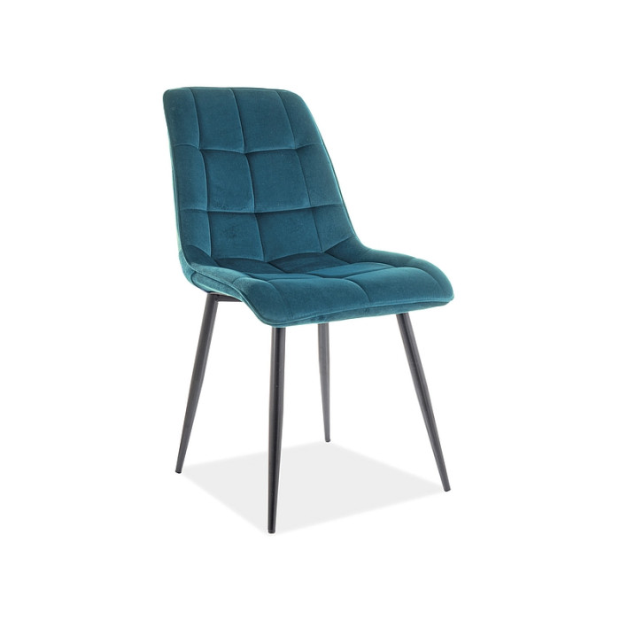 Silla de cocina Pearl (Velvet/Patas negras)